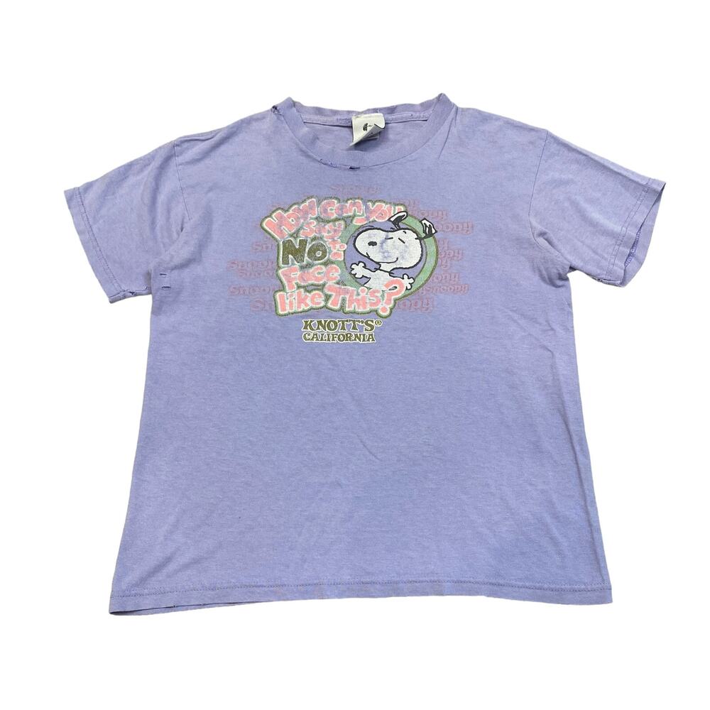 Vintage Peanut Snoopy Knott's Berry Farm T Shirt Girl's XL (14-16)